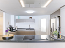 modern open concept kitchen